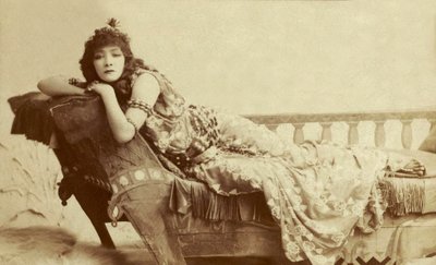 Ritratto di Sarah Bernhardt come Cleopatra, 1891 da Napoleon Sarony